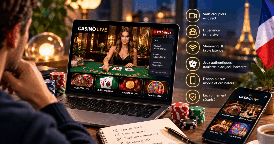 casino live et jeux de casino avec croupier en direct