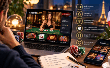 casino live et jeux de casino avec croupier en direct
